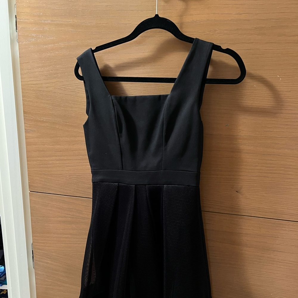 Alexis black backless dress